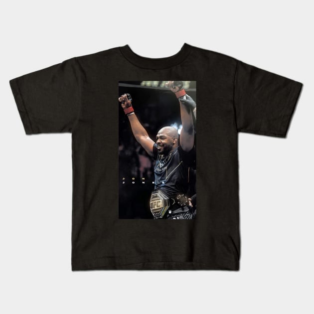 Jon 'Bones' Jones - The GOAT Kids T-Shirt by Fit-Flex